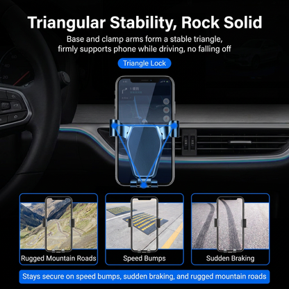 2-Piece Winter Car Safety & Comfort Driving Set with Car Air Vent Gravity Phone Holder and Warm Five-Finger Touchscreen Gloves – One Hand Auto Grip, Triangle Stability & Gravity Locking, All-Season Esports Conductive Touchscreen Gloves Kemu |Fashion Home Kitchen Beauty