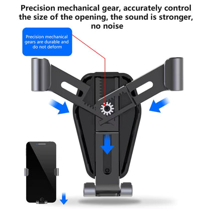 2-Piece Winter Car Safety & Comfort Driving Set with Car Air Vent Gravity Phone Holder and Warm Five-Finger Touchscreen Gloves – One Hand Auto Grip, Triangle Stability & Gravity Locking, All-Season Esports Conductive Touchscreen Gloves Kemu |Fashion Home Kitchen Beauty