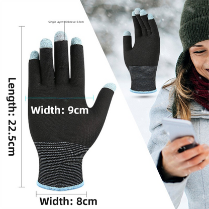 2-Piece Winter Car Safety & Comfort Driving Set with Car Air Vent Gravity Phone Holder and Warm Five-Finger Touchscreen Gloves – One Hand Auto Grip, Triangle Stability & Gravity Locking, All-Season Esports Conductive Touchscreen Gloves Kemu |Fashion Home Kitchen Beauty