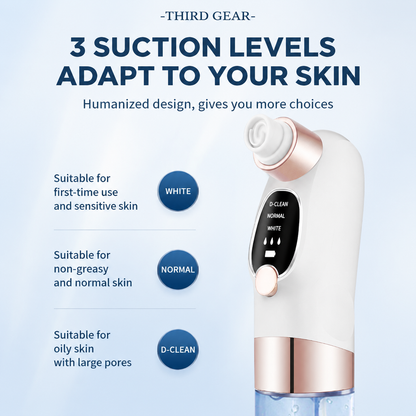 Microbubble Oxygen Hydration Facial Pore Cleanser and Black Silicone Scalp Massage Scrubber Set with Waste Separation Design, 3 Level Vacumn Suction and 6 Replaceable Heads - Full Body Care Routine for Face Pore Cleaning and Scalp Massage
