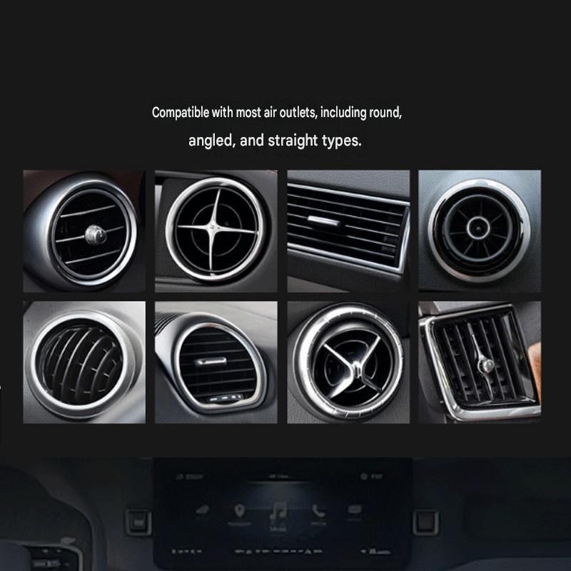 Blue Car Vent Air Freshener Diffuser (Includes a 10ml empty essential oil bottle) 3-Speed Adjustable Aroma Atomiser – Compact Aluminum Alloy USB Essential Oil Car Fragrance Clip