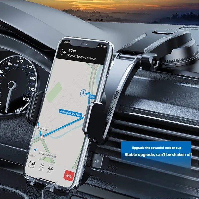 Vacuum Suction Car Phone Mount Adjustable Dashboard Windscreen Holder Universal Smartphone Bracket for Navigation Driving Kemu |Fashion Home Kitchen Beauty
