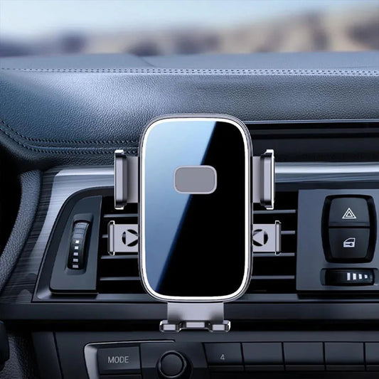 Universal Car Air Vent Phone Mount (Black Mirror Finish) — 360° Adjustable, Non-Slip Navigation Holder, Compatible with Most Smartphones Kemu |Fashion Home Kitchen Beauty