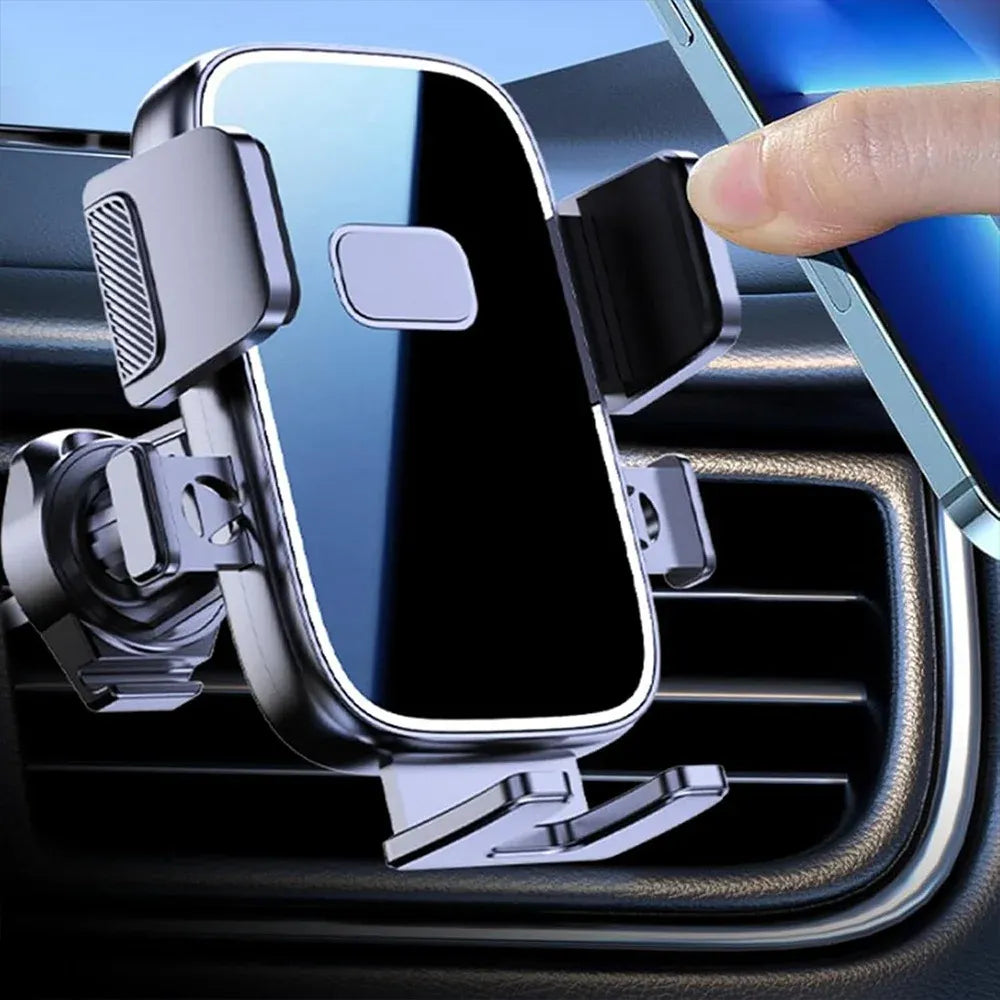 Universal Car Air Vent Phone Mount (Black Mirror Finish) — 360° Adjustable, Non-Slip Navigation Holder, Compatible with Most Smartphones Kemu |Fashion Home Kitchen Beauty