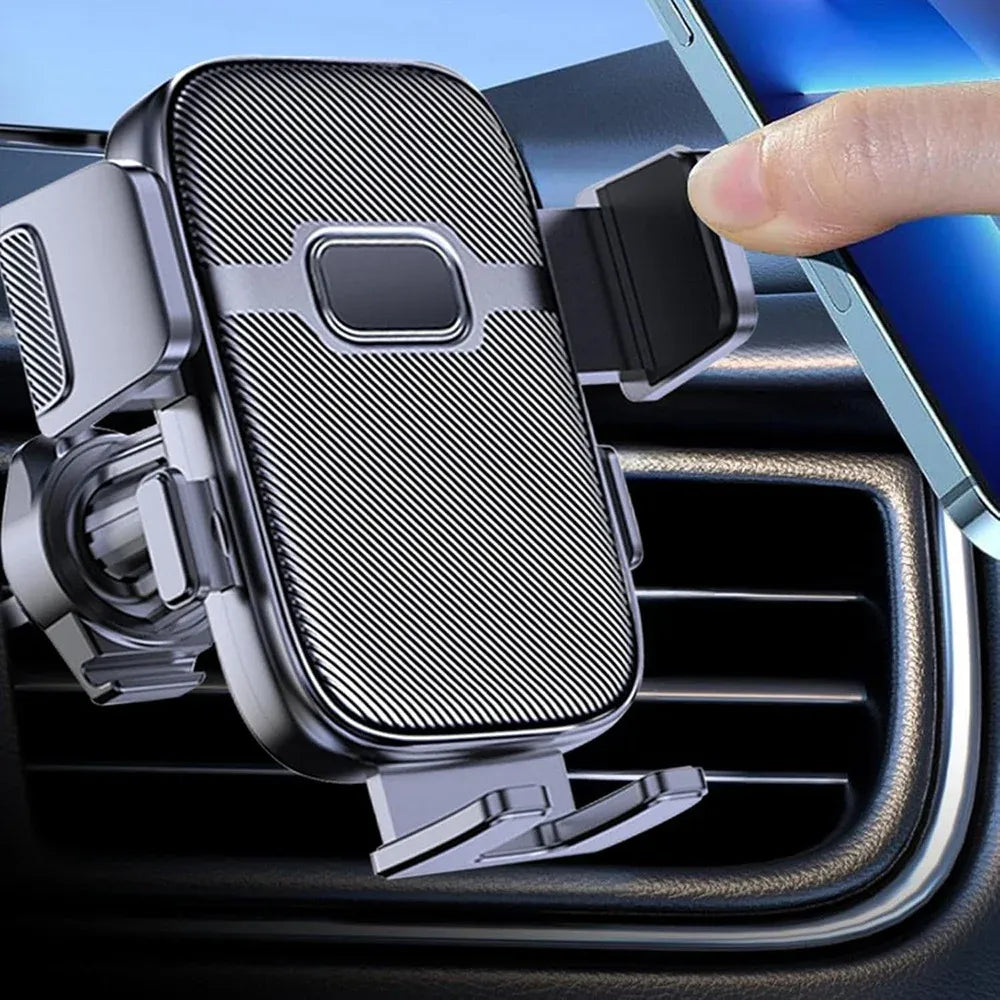 Universal Car Air Vent Phone Mount (Black Textured Finish) — 360° Adjustable, Non-slip Navigation Holder, Compatible with Most Smartphones Kemu |Fashion Home Kitchen Beauty