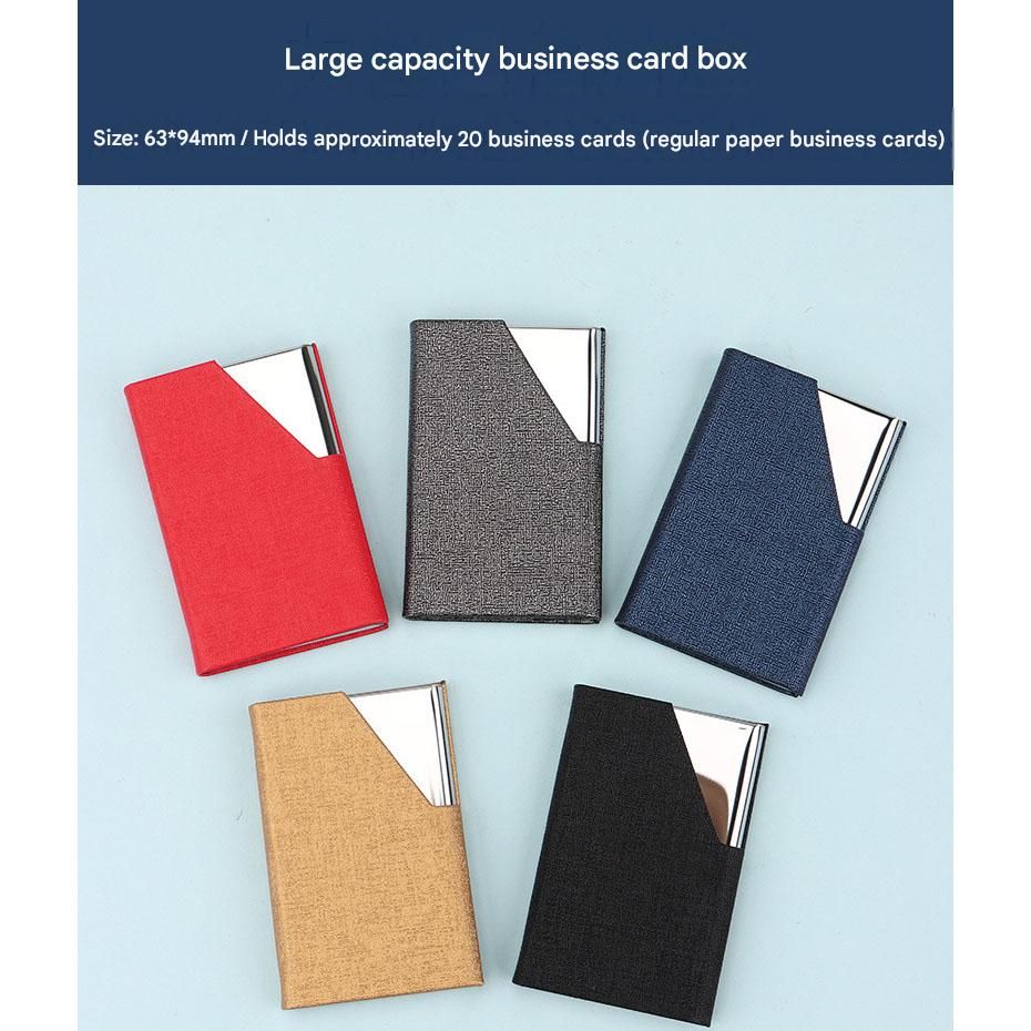 Blue Executive A5 Notebook Gift Set with Metal Pen, Business Card Holder and Keychain for Corporate Gifts, Client Appreciation and Office Professionals