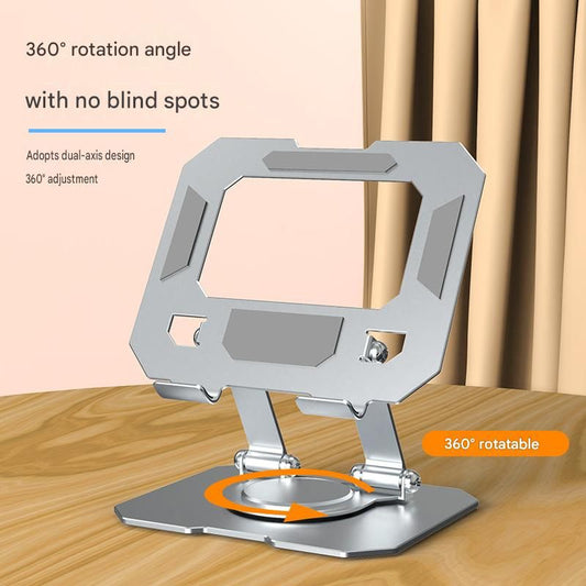 Black Adjustable Aluminium Alloy Tablet Stand with 360° Rotation, Foldable Metal Desk Holder for iPad, Tablets, E-Readers and Smartphones Kemu |Fashion Home Kitchen Beauty
