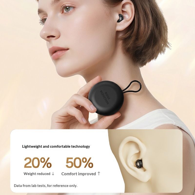 Black Luxury Diamond-Encrusted Noise Reduction Earplugs with Anti-Lost Lanyard - Soft Silicone Sleep & Study Ear Plugs for Comfortable Silence Kemu |Fashion Home Kitchen Beauty