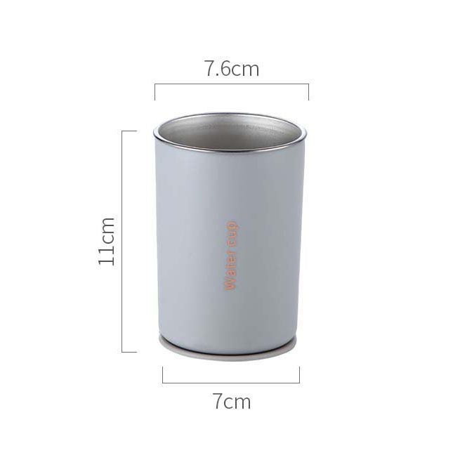 Gray 304 Stainless Steel Magnetic Hanging Water Bottle, 12.17 oz Double-Wall Insulated Coffee/Milk Cup with Magnetic Coaster Kemu |Fashion Home Kitchen Beauty