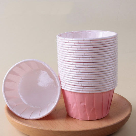 Pink 50Pcs Cupcake Baking Cups 2.56in Greaseproof Paper Liners for Muffins Cupcakes Air Fryer and Dessert Baking, Disposable Fluted Baking Cups for Home Kitchen Use Kemu |Fashion Home Kitchen Beauty