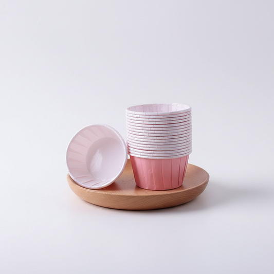 Pink Cupcake Liners, 50 Pack | Greaseproof Muffin Cups Kemu |Fashion Home Kitchen Beauty