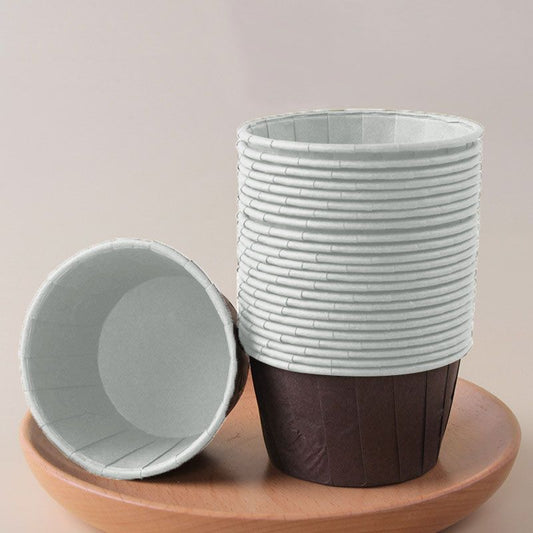 Dark Brown 50Pcs Cupcake Baking Cups 2.56in Greaseproof Paper Liners for Muffins Cupcakes Air Fryer and Dessert Baking, Disposable Fluted Baking Cups for Home Kitchen Use Kemu |Fashion Home Kitchen Beauty