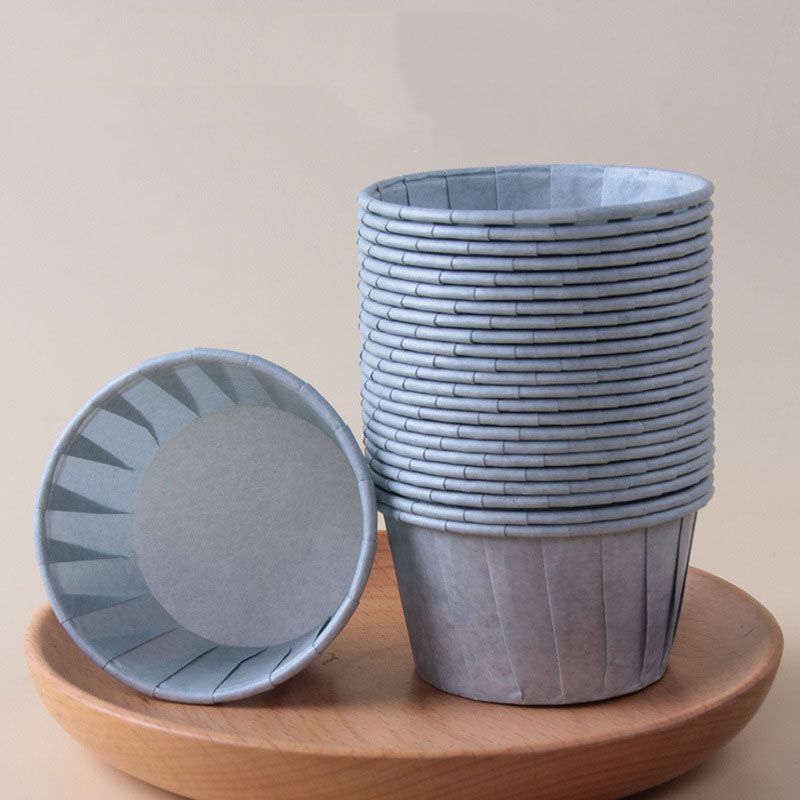 Blue 50Pcs Cupcake Baking Cups 2.56in Greaseproof Paper Liners for Muffins Cupcakes Air Fryer and Dessert Baking, Disposable Fluted Baking Cups for Home Kitchen Use Kemu |Fashion Home Kitchen Beauty