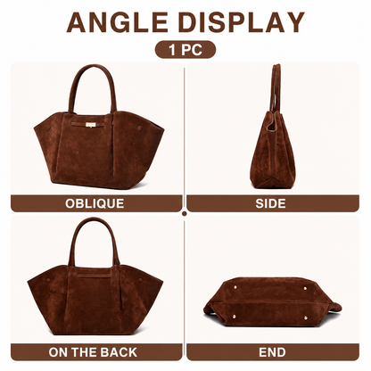 Black Women's Wings Shape New York Slouchy Tote Bag (61 x 13 x 29CM) - Soft Textured PU, Oversized Dumpling Shoulder Handbag with Magnetic Closure, Organised Pockets and Metal Feet Kemu |Fashion Home Kitchen Beauty