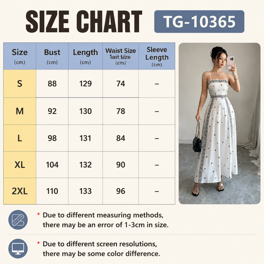 Women's White Boho Print Maxi Dress 2XL Size - Stretch Polyester Fabric, Spaghetti Straps, Fitted Waist and A-Line Silhouette for Spring Summer Beach Vacations, Travel, Parties and Events Kemu |Fashion Home Kitchen Beauty