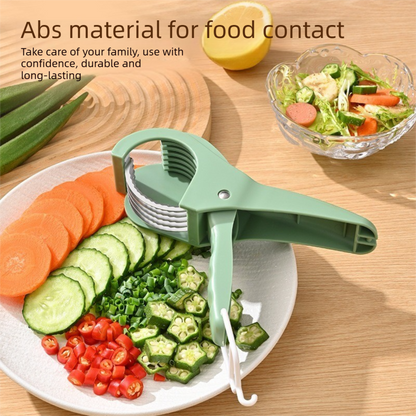 Home Fruit & Vegetable Peeling and Slicing Prep Set-Yellow Folding Peeler and Red Fruit Slicer - Portable Stainless Steel Kitchen Tools for Camping, Home Use, and Travel Kemu |Fashion Home Kitchen Beauty