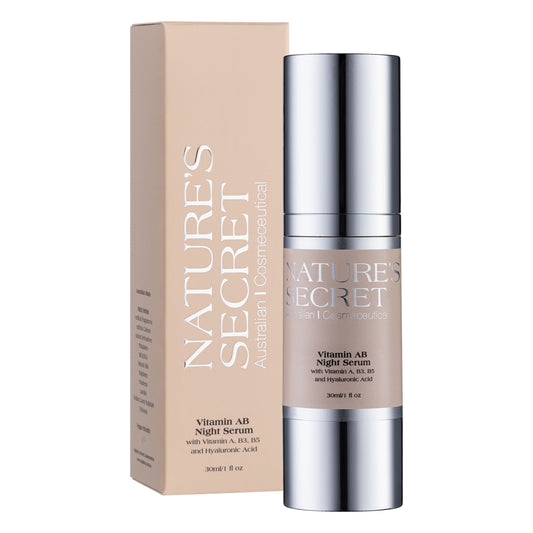 Vitamin AB Night Serum 30ml | Retinol Night Serum | Anti-Ageing Face Serum for Fine Lines, Wrinkles, Skin Renewal, Firming & Hydration | Australian Made | Vegan | Cruelty Free Kemu |Fashion Home Kitchen Beauty