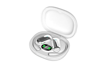 Wireless Earbud Bluetooth Compatible 5.4 Sports Earhook Earphone Earbuds-White - Kemu |Fashion Home Kitchen Beauty
