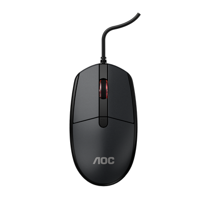 AOC MS130B/LA Wired Office Mouse USB Optical 3-Button Black - Kemu |Fashion Home Kitchen Beauty