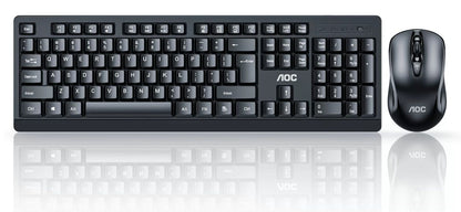 AOC KM210B/97 Home & Office Wireless Keyboard & Mouse Combo 2.4G USB Black - Kemu |Fashion Home Kitchen Beauty